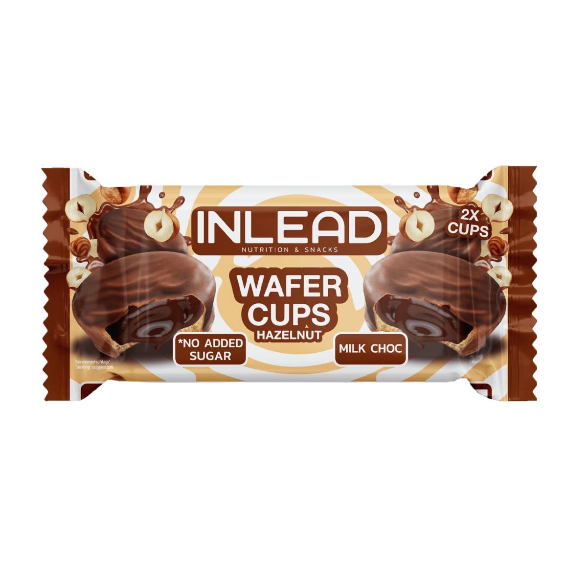 Inlead - Wafer Cups 1 x 50g Hazelnut Milk Chocolate MHD 04.10.2026