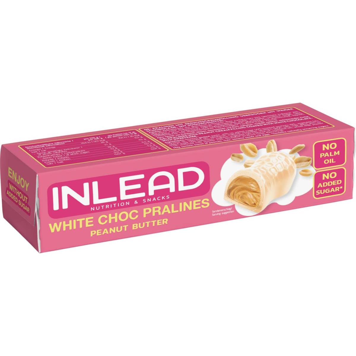 Inlead - Protein Pralines 50g White Choc Peanut Butter MHD 06.08.2026