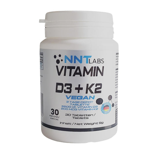 NNT Labs - Vegan Vitamin D3 + K2 Depot Tablette