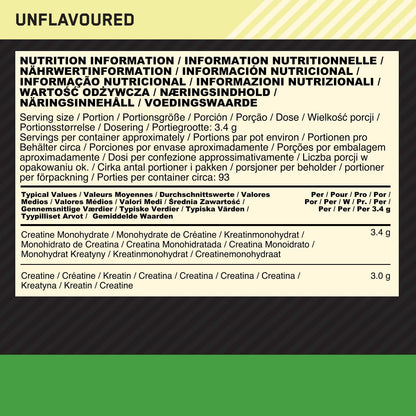 Optimum Nutrition - Creatin Pulver 317g Dose
